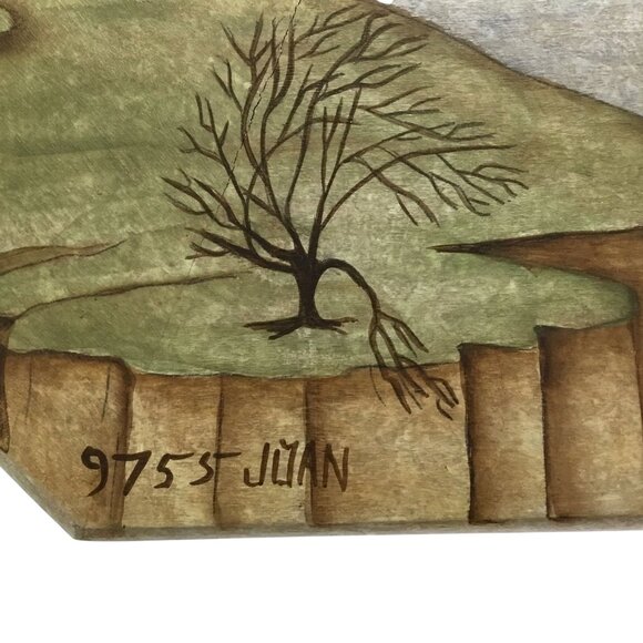 Hand-Painted Lighthouse Nautical Mirror 18x18 Folk Art Coastal Ship Wall Decor - Picture 3 of 10